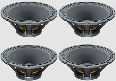 4 x Celestion FTR18-4080F 600w RMS 18" Woofer - BUNDLE PACK